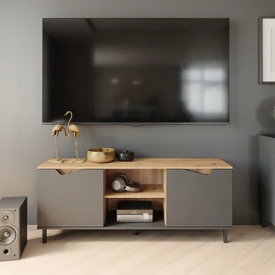 Obrázek produktu pro Nízký nábytek pod televizi Vicco Marelle Antracit/Artisan 150 x 60 cm se 2 dveřmi, Model 57838