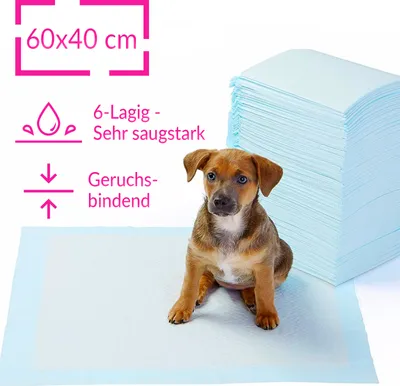 Produktbild von Puppy Pads Welpen Unterlagen Welpenunterlage für Hunde Toilette 40 Stück