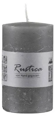 Produktbild von durchgefärbte Rustic Kerzen Grau 150 x Ø 70 mm, 1 Stück