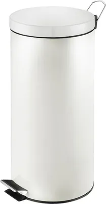 Zdjęcie produktu dla V-Part - Treteimer 30 Liter - Steel   - Weiß
