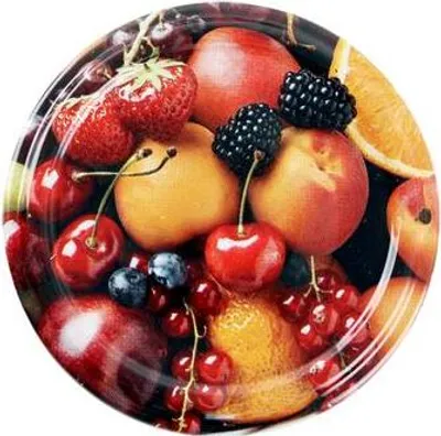 Produktbild von Deckel für Einmachgläser 10 Stück, 82mm, Fruchtmotiv