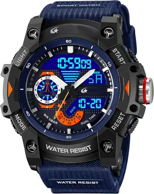 Produktbild von Watch Militäruhr Herren Armbanduhr Analog Digitale Sportuhr Bunte Outdoor Großes Zifferblatt Datum und Tag Anzeig