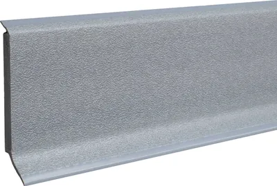Produktbild von Sockelleiste Kunststoff 12.8 x 60 x 2500 mm Grau PVC Hartschaum Durchgefärbte Weichlippe by PROVISTON 2.5 Meter | 1 Stück