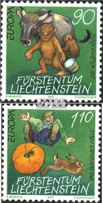 Produktbild von Briefmarken Liechtenstein 1997 Mi 1145-1146 (kompl.Ausg.) gestempelt Sagen u. Legenden