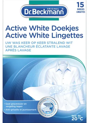 Productafbeelding van Dr. Beckmann Doekjes active white (15 stuks)