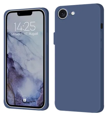 Produktbild von Hülle für Apple iPhone 16e Case Cover Bumper Silikon Softgrip Schutzhülle Farbe: Lavendelblau