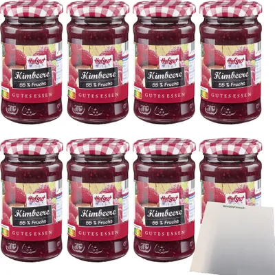 Produktbild von Hofgut Himbeere Fruchtaufstrich VPE (8x250g Glas) + usy Block