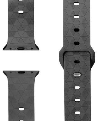 Produktbild von Hexion Armband für Apple Watch Ultra/SE/10/9/8/7/6/5/4/3/2/1, Silikon Loop Sportarmband, 42/44/45/46/49mm - Graphitgrau