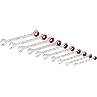 Produktbild von Ratschen-Einmaulschlüssel-Set, 10-teilig