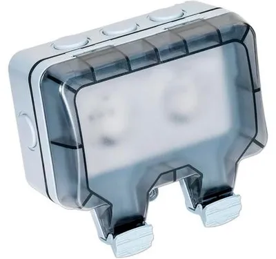 Produktbild von Außensteckdose für Winkelstecker Bleil 2-fach IP66