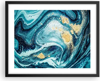 Produktbild von Gerahmtes Poster - Schwarzer Rahmen - Abstraktion modern - 50x40 cm - Wand Bild - Wanddeko - Wandbilder - Kunstposter - Wandposter - Bilderrahmen - Bilder - Kunstdruck - Wandbild - P2BAA50x40-3493