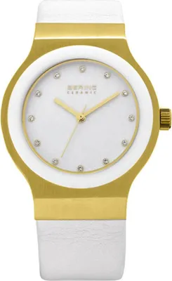 Produktbild von BERING Ceramic Damenuhr weiß/goldfarben 32538-854