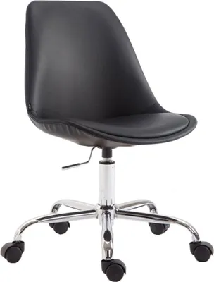 Obrázek produktu pro Kancelářská židle z Imitace kůže - Kancelářská židle - Výškově nastavitelná a ergonomická konstrukce. Barva: černá