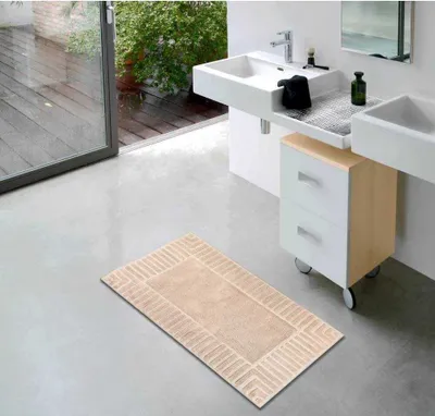 Image de Tapis de bain Jacquard éterea en coton 50 x 80 cm