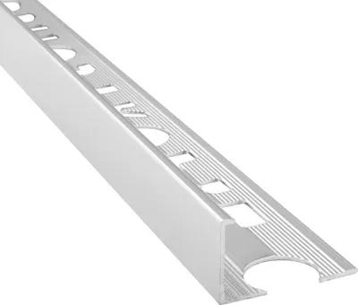 Produktbild von Alu L-Profil Fliesenschiene Fliesenprofil - silber - poliert 2,7m 15mm