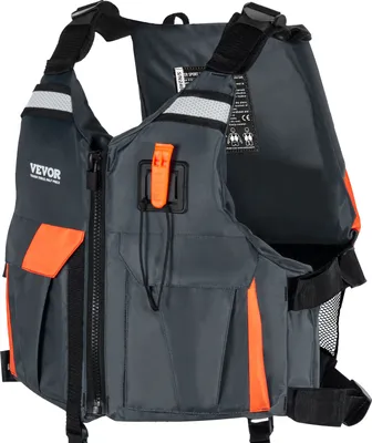 Immagine prodotto di SKYSHALO giubbotto di salvataggio acquatico (PFD), robusto giubbotto di salvataggio in nylon con galleggiabilità di 110 N, adatto a varie attività acquatiche - pesca, kayak, surf, per uomini e donne