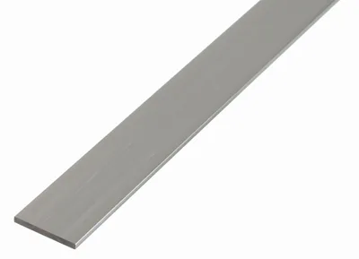 Image de Alberts 469375 Barre plate, aluminium, naturel, 1000 x 15 x 2 mm