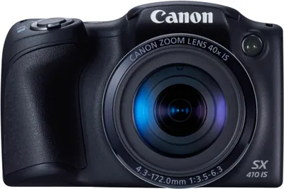 Produktbild von Canon PowerShot SX410 IS, Brückenkamera, 1/2.3 Zoll, CCD, 5152 x 3864 Pixel, 4:3 - (L) 5152 x 3864, (M1) 3648 x 2736, (M2) 2048 x 1536, (S) 640 x 480, Linse