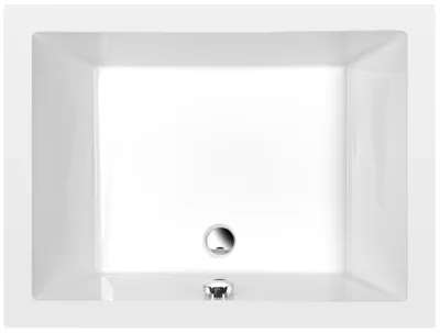 Produktbild von DEEP tiefe Duschwanne, rechteckig 100x75x26cm, Weiß