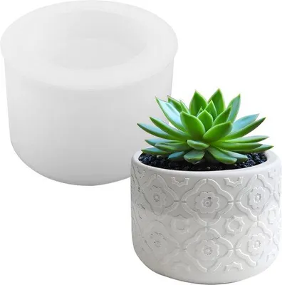 Produktbild von Famanu Silikonform für Vasen und Blumentöpfe - DIY Bastelhilfe