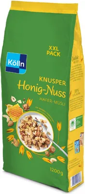 Produktbild von Kölln Müsli Knusper-Honig Nuss, Sparpack 1200g