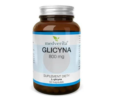 Zdjęcie produktu dla Medverita Glicyna L-glicyna 800 mg - 50 kapsułek