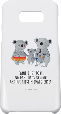 Produktbild von Mr. & Mrs. Panda Samsung Galaxy S8 plus Handyhülle  Koala Familie - Weiß - Geschenk, Kinder, Koalas, Mama, Handy, Cover, Hülle, Family, Handycover, Muttertag