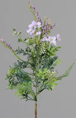 Produktbild von Kunstblume Mischblumenzweig lavender 70 cm