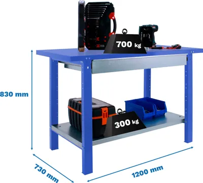 Immagine prodotto di SIMONWORK BT6 PRO METAL 1BOX 1200 BLUE Banco di lavoro con parafusibili