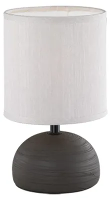 Productafbeelding van Tafellamp, keramiek, bruin, 14,0 x 14,0 x 23,0 cm