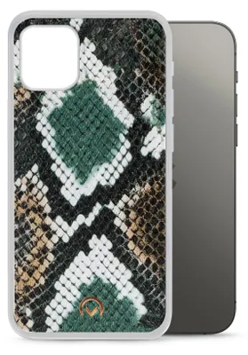 Produktbild von Mobilize Magnet Gelly iPhone 12 Hülle Flexibles TPU Backcover Stoßfest - Green Snake