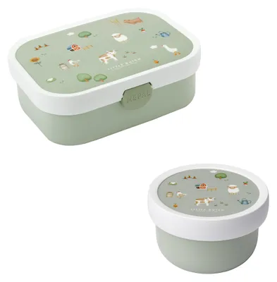 Kinder-Fruchtbox & Bentobox 300+750 ml, BPA-frei, spülmaschinenfest