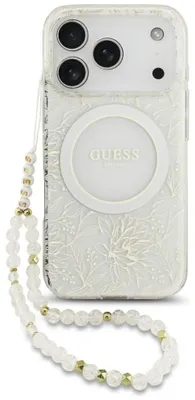 Obrázok produktu pre Puzdro Guess IML Flowers Allover pre iPhone 18 Pro / 17 Pro, biela farba