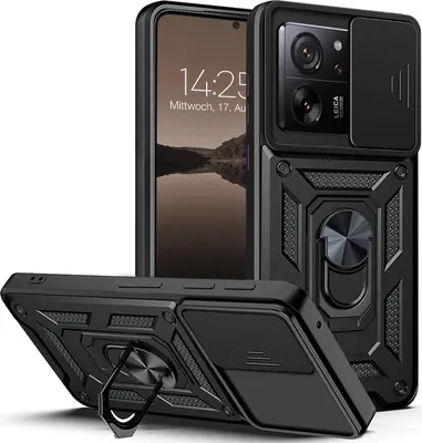 Produktbild von Armor Handyhülle für Xiaomi 13T / 13T Pro Kameraschutz Handy Panzer Case Cover Schutzhülle Outdoor Farbe: Schwarz