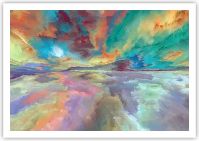 Produktbild von Poster - Poster ohne Rahmen - Abstraktion modern - 100x70 cm - Wand Bild - Wanddeko - Wandbilder - Kunstposter - Wandposter - Bilder - Kunstdruck - Wanddekoration - Wandbild - P2XAA100x70-4027