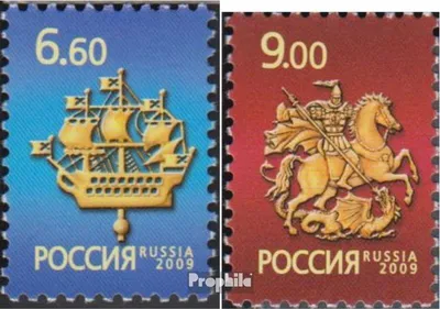 Produktbild von Briefmarken Russland 2009 Mi 1573-1574 (kompl.Ausg.) postfrisch Symbole