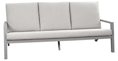 Produktbild von Loungesofa Bezano | 3-Sitzer | Taupe/Champagner | Aluminium