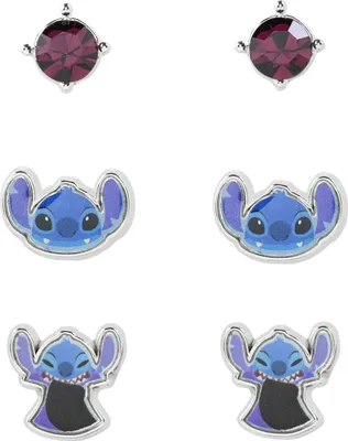 Produktbild von Stitch - Scary Stitch - 3 Pary Kolczyków Sztyftów