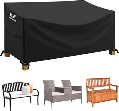 Obrázek produktu pro Ochranný obal na zahradní lavičku 600D Oxford Voděodolný, odolný proti UV záření 134x66x63/89cm
