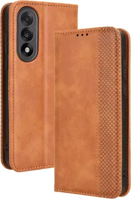 Produktbild von OnePlus Nord 5 Hülle - Coverup Vintage Style Klapphülle - Braun