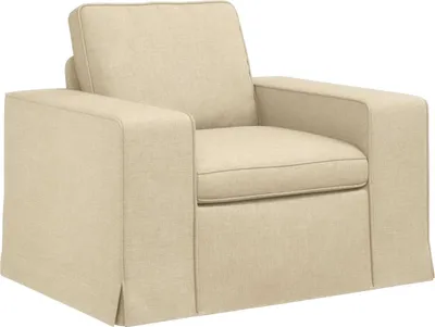 Zdjęcie produktu dla vidaXL Sofa w kolorze kremowym 103 x 80 x 82 cm, materiałowa