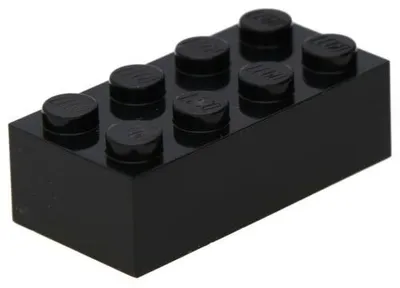 Produktbild von 5x LEGO Stein 2 x 4 (3001) - Schwarz
