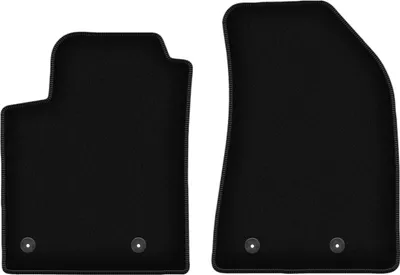 Image de Wielganizator Tapis avant de sol velours sur-mesure pour Fiat Bravo II (2007-2012, hatchback) noir, jeu 2 pièces, fixations