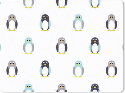 Produktbild von MuchoWow® Mauspad Mousepad Gestaltung - Tiere - Pinguin 23x19 cm - Mousepads - Maus Mat - Pad - Mausunterlage - Schreibtischunterlage - Mauspad