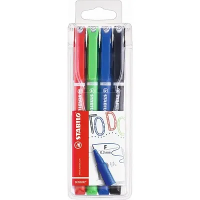 Produktbild von Stabilo Tintenschreiber Sensor 4er Etui