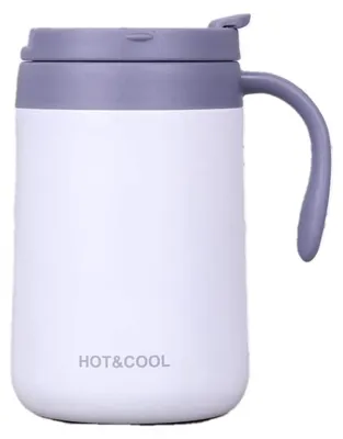 Imagen del producto de Taza de café de acero inoxidable de 500 ml con aislamiento de doble pared