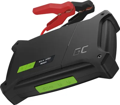 Produktbild von Green Cell® Starthilfe Powerbank GC PowerBoost | 16000mAh 2000A | für 8L Benzin 6L Dieselmotoren | Tragbare Autobatterie Booster | Jump Starter | Starterbatterie 12V | Starthilfekabel | Ladegerät