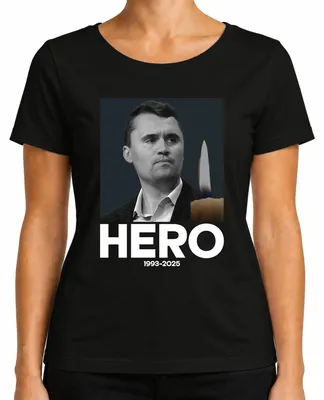 Produktbild von Charlie Kirk Hero Ruhe in Frieden Republikaner Berater Präsident Damen T-Shirt, Schwarz, M