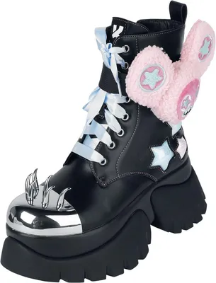 Produktbild von KOI Boot Damen Frunkrocker Sidekick Platform Boots schwarz EU41