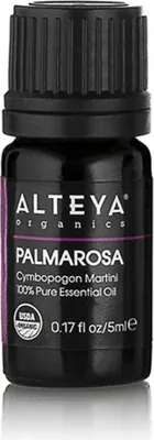 Zdjęcie produktu dla Olejek z palmarosy 100% organiczny Alteya 5 ml